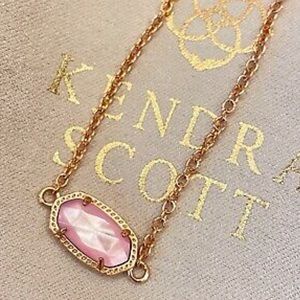 Kendra Scott Rose Gold Bracelet: Pink Pendant